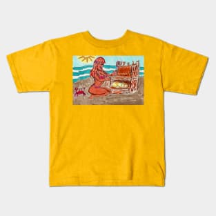 Sand Castle Master Kids T-Shirt